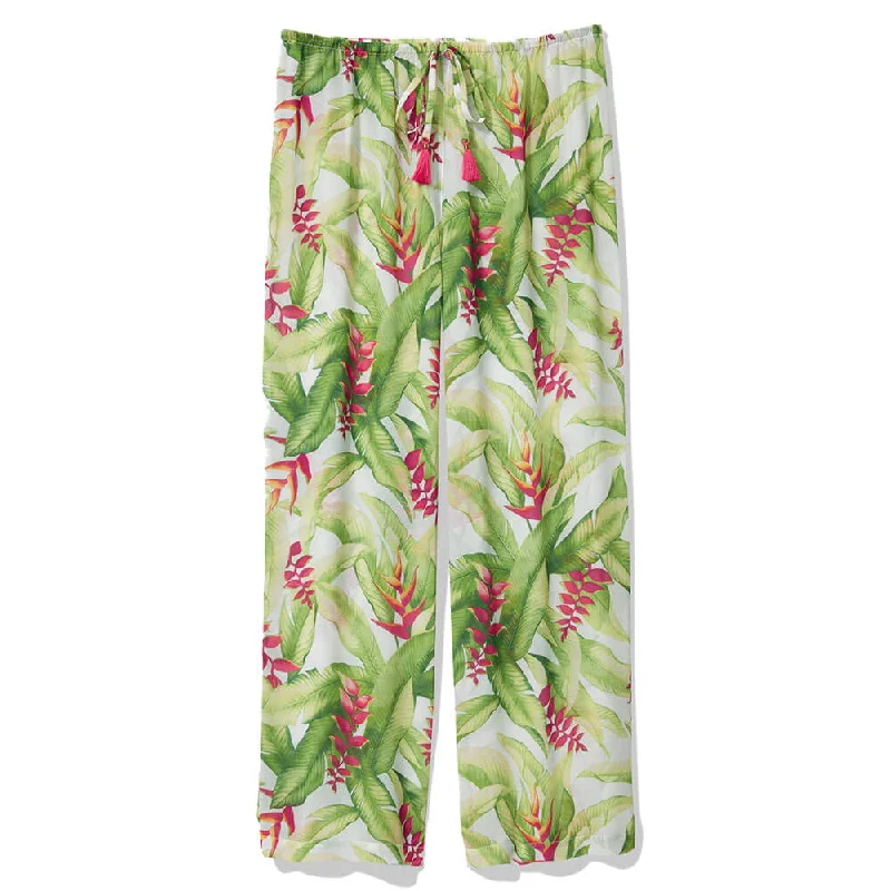 Tommy Bahama Womens Calypso Fronds Beach Pant Coverup - White