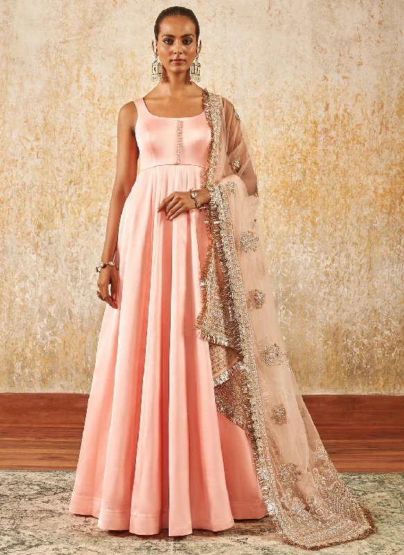 Blush Pink Embroidered Anarkali