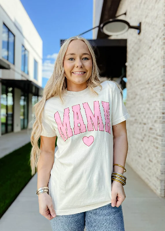 Oversized Mama Heart Tee Shirt