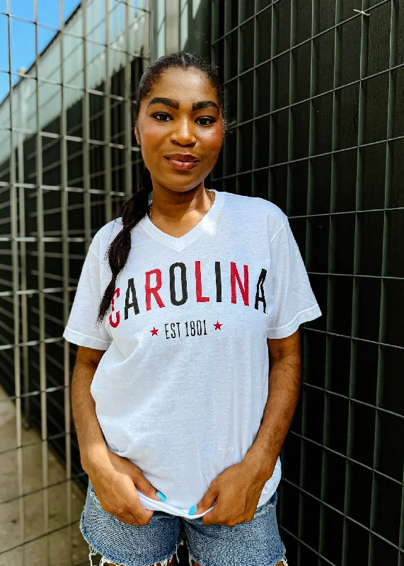 South Carolina V Neck Star Tee