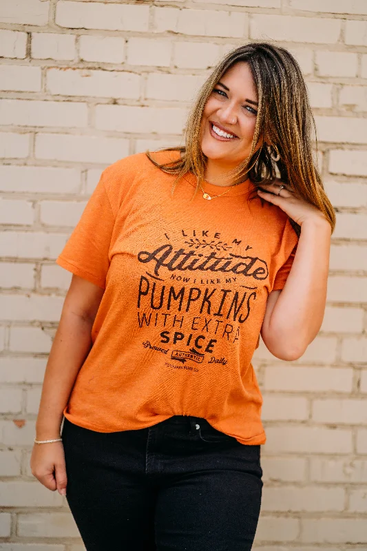 Southern Bliss: Pumpkin Attitude Orange Tee