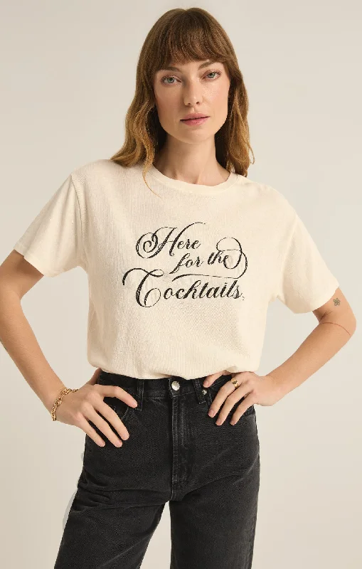 Z Supply: Cocktails Pacific Tee in Sea Salt