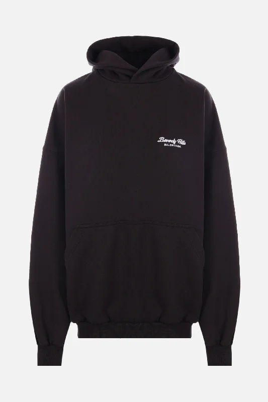 Beverly Hills oversized jersey hoodie