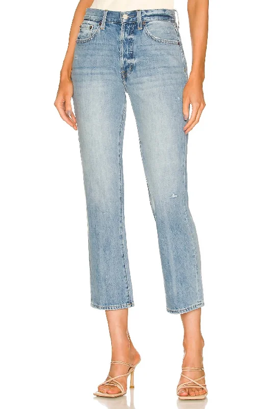 Charlie High Rise Straight Leg Jean In Ventura