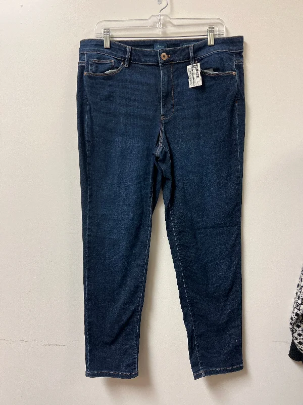 Jeans Skinny By J. Jill In Blue Denim, Size: 14