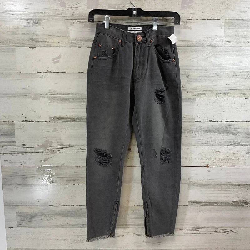 Jeans Skinny By ONE TEASPOON In Grey Denim, Size: 0