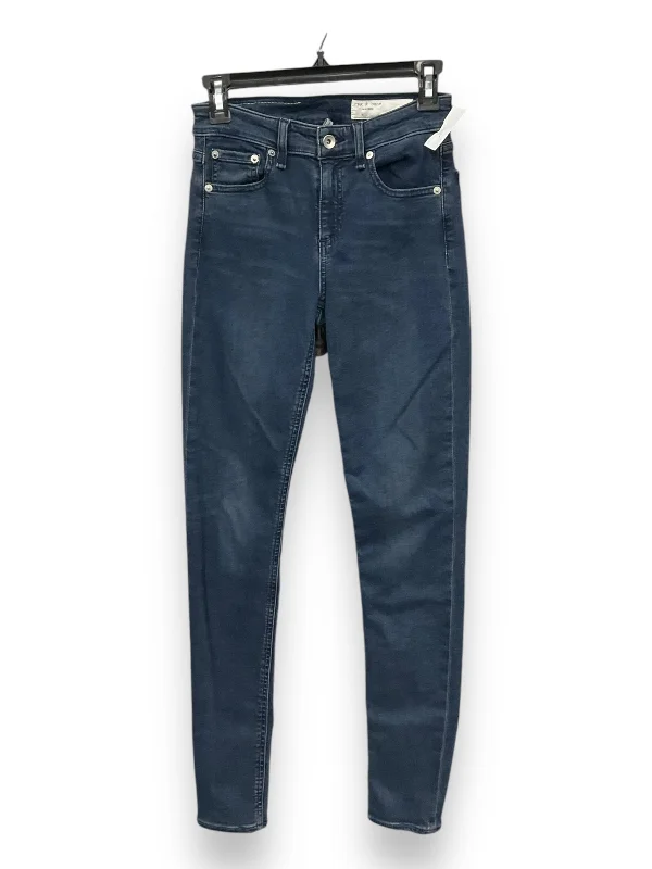 Jeans Skinny By Rag & Bones Jeans In Blue Denim, Size: 0