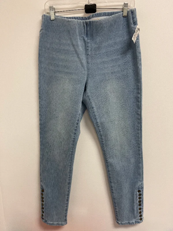 Jeans Skinny By Soft Surroundings In Blue Denim, Size: 8