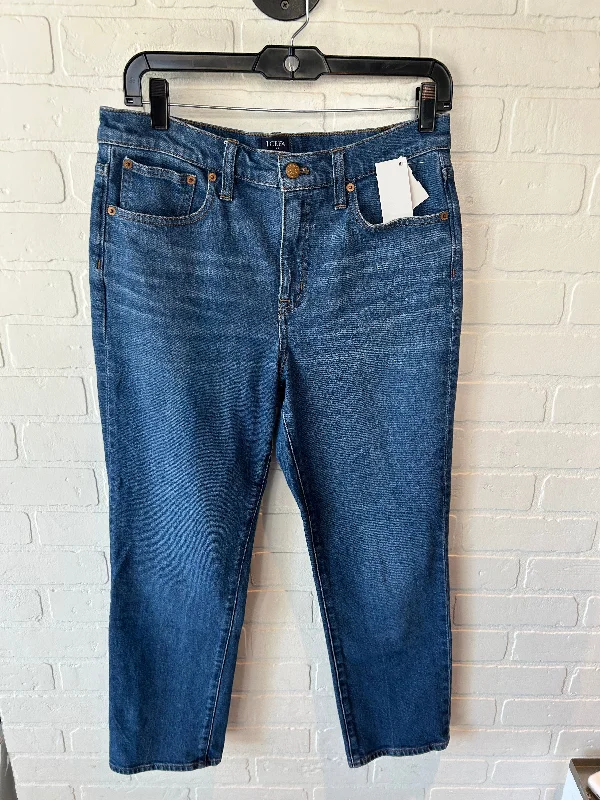 Jeans Straight By J. Crew In Blue Denim, Size: 6