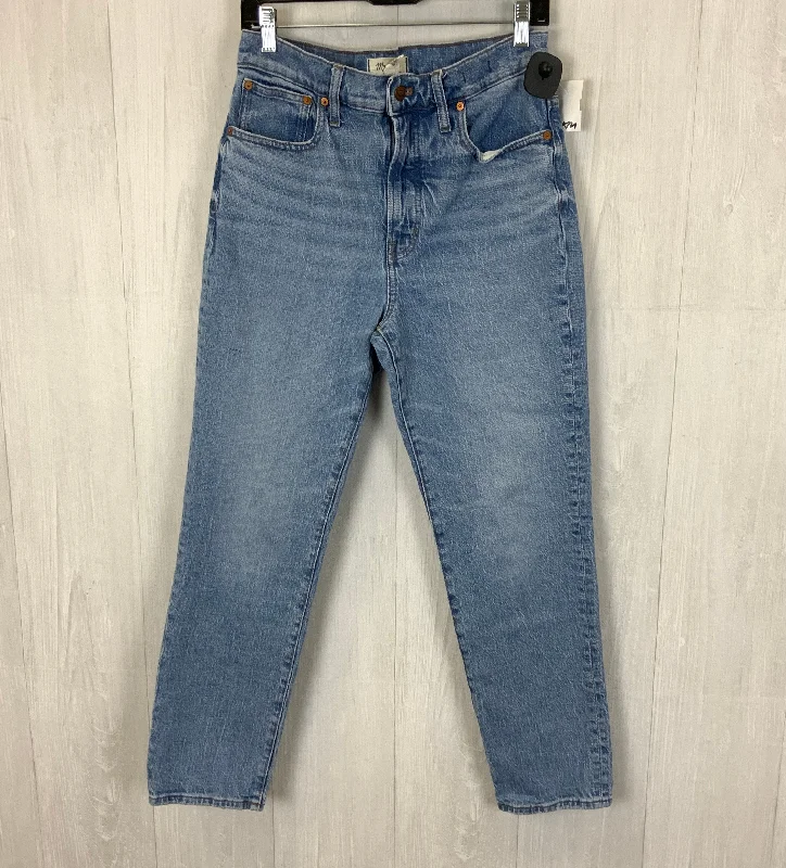 Jeans Straight By Madewell In Blue Denim, Size: 8