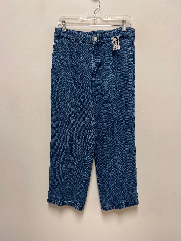 Jeans Wide Leg By J. Crew In Blue Denim, Size: 6