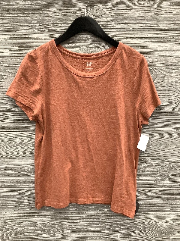 Top Short Sleeve By Gap In Orange, Size: L