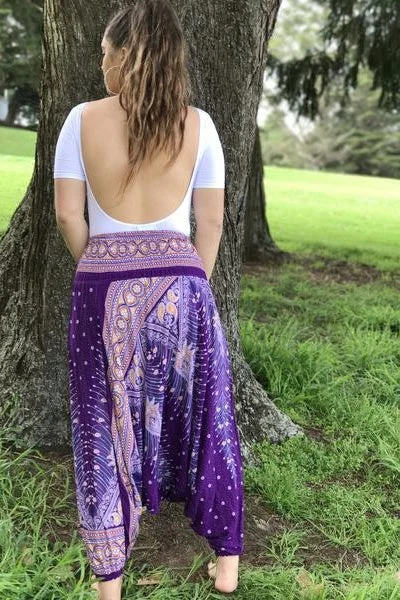 Feather Love Harem Pants-Plus Size