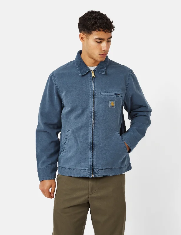 Carhartt-WIP Detroit Jacket (Organic) - Storm Blue Faded