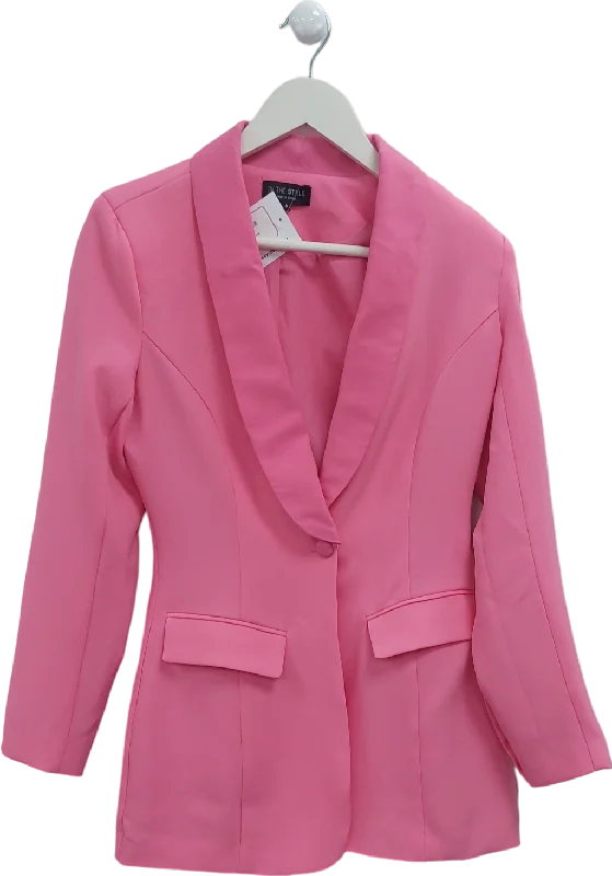 In The Style Pink Fitted Blazer UK 4