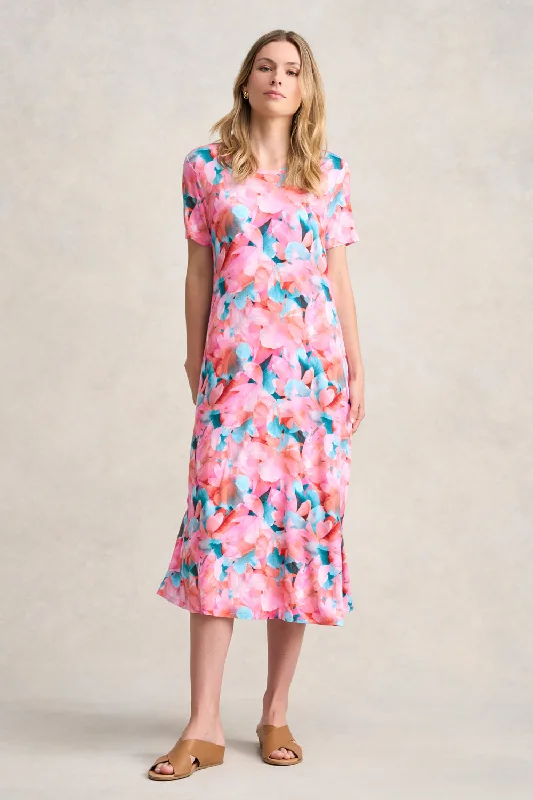 Trapeze Jersey Dress - Summer Floral