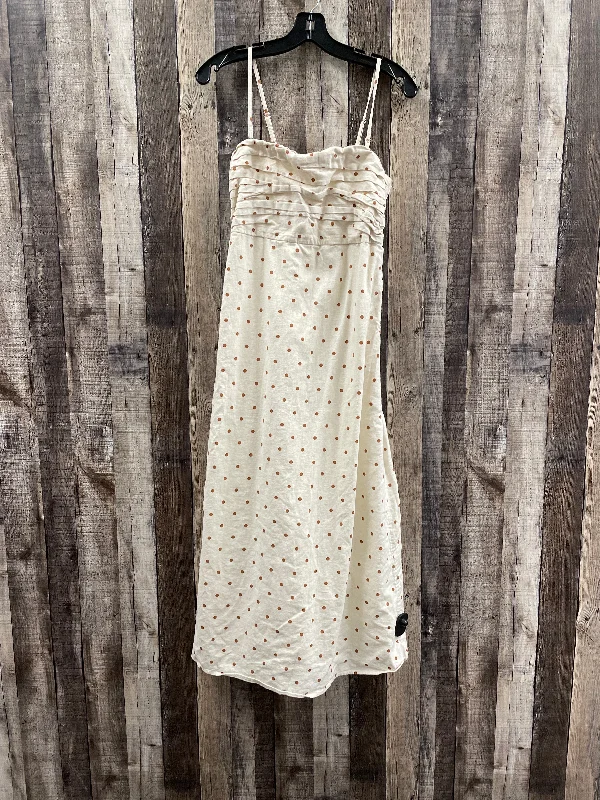 Dress Casual Midi By Abercrombie And Fitch In Polkadot Pattern, Size: Petite  M