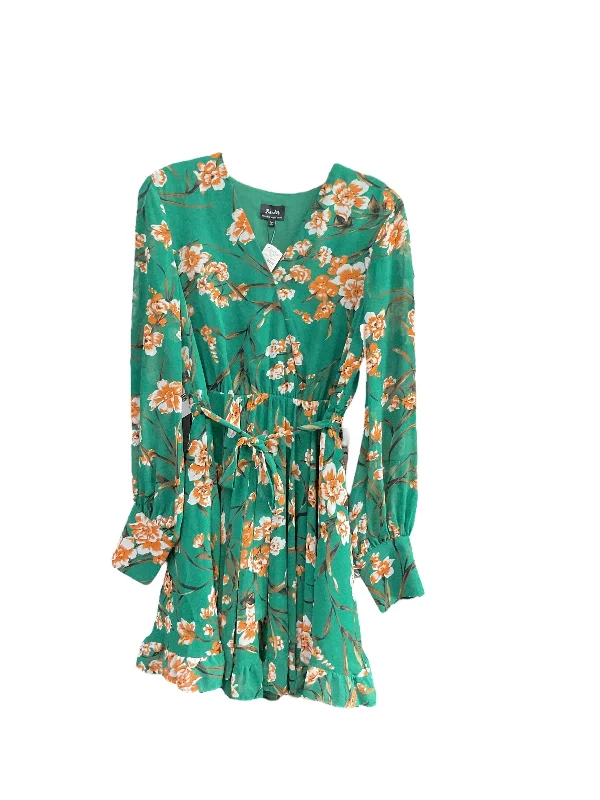 Dress Casual Midi By Bardot In Floral Print, Size: M