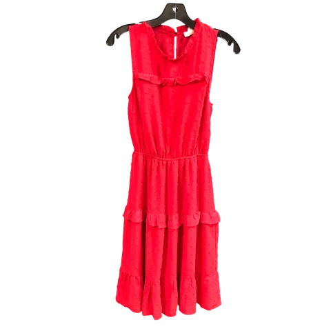 Dress Casual Midi By Monteau In Red, Size: S