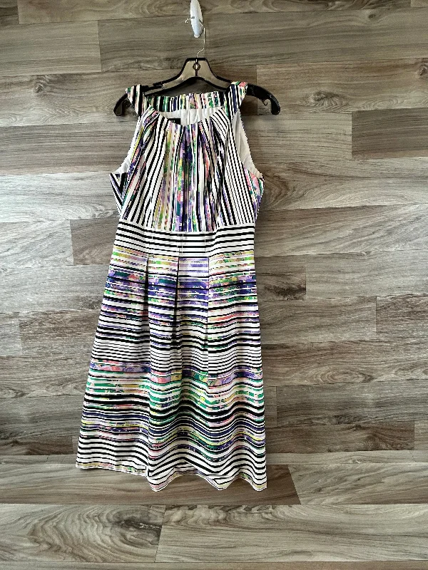 Dress Casual Midi By Nine West Apparel In Multi-colored, Size: L