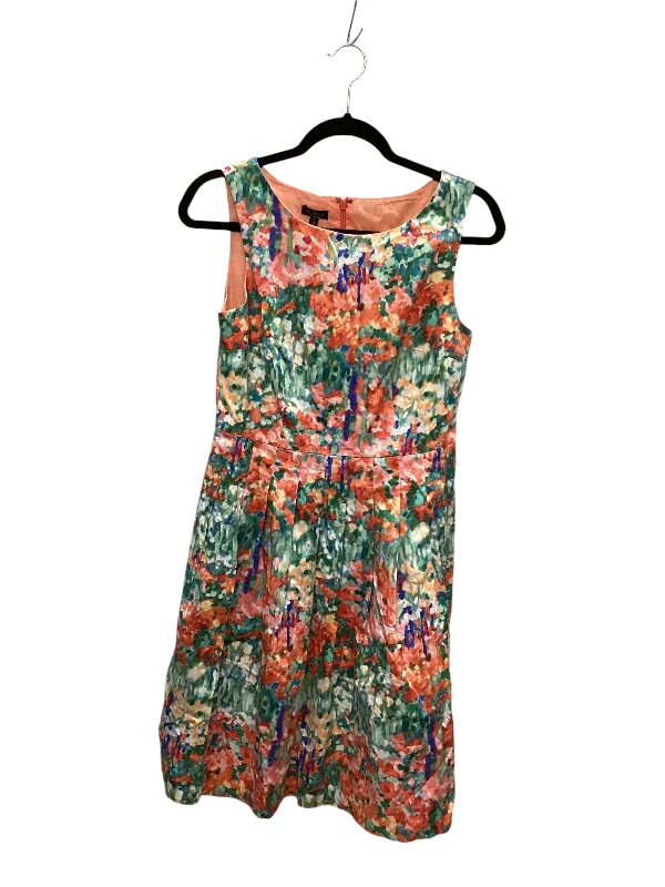 Dress Casual Midi By Talbots In Floral Print, Size: S