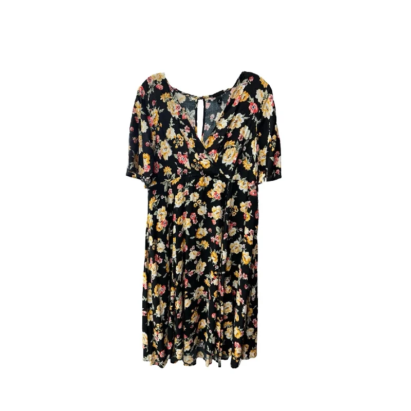 Dress Casual Midi By Torrid In Floral Print, Size: L