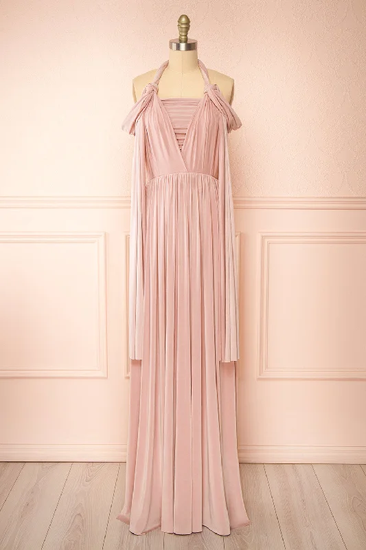 Kilda Mauve | Convertible Maxi Dress