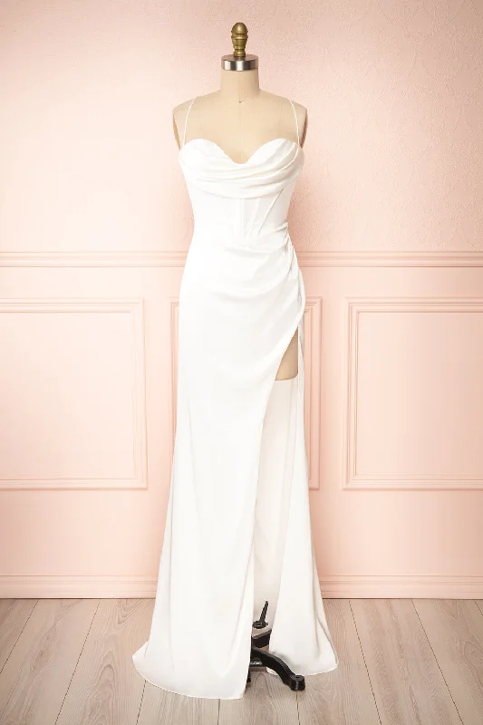 Lakesha | Corset Bridal Maxi Dress