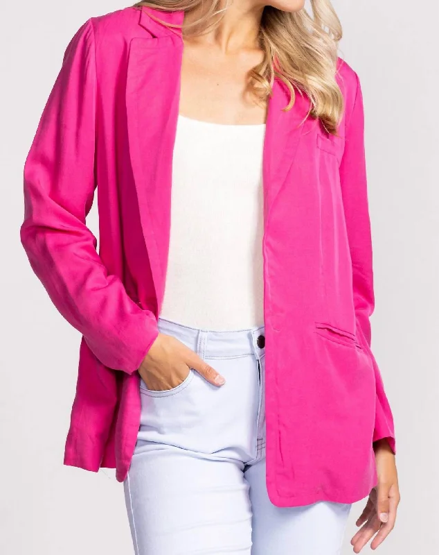 Veronica Blazer In Fuchsia